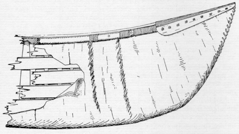 Penobscot canoe construction